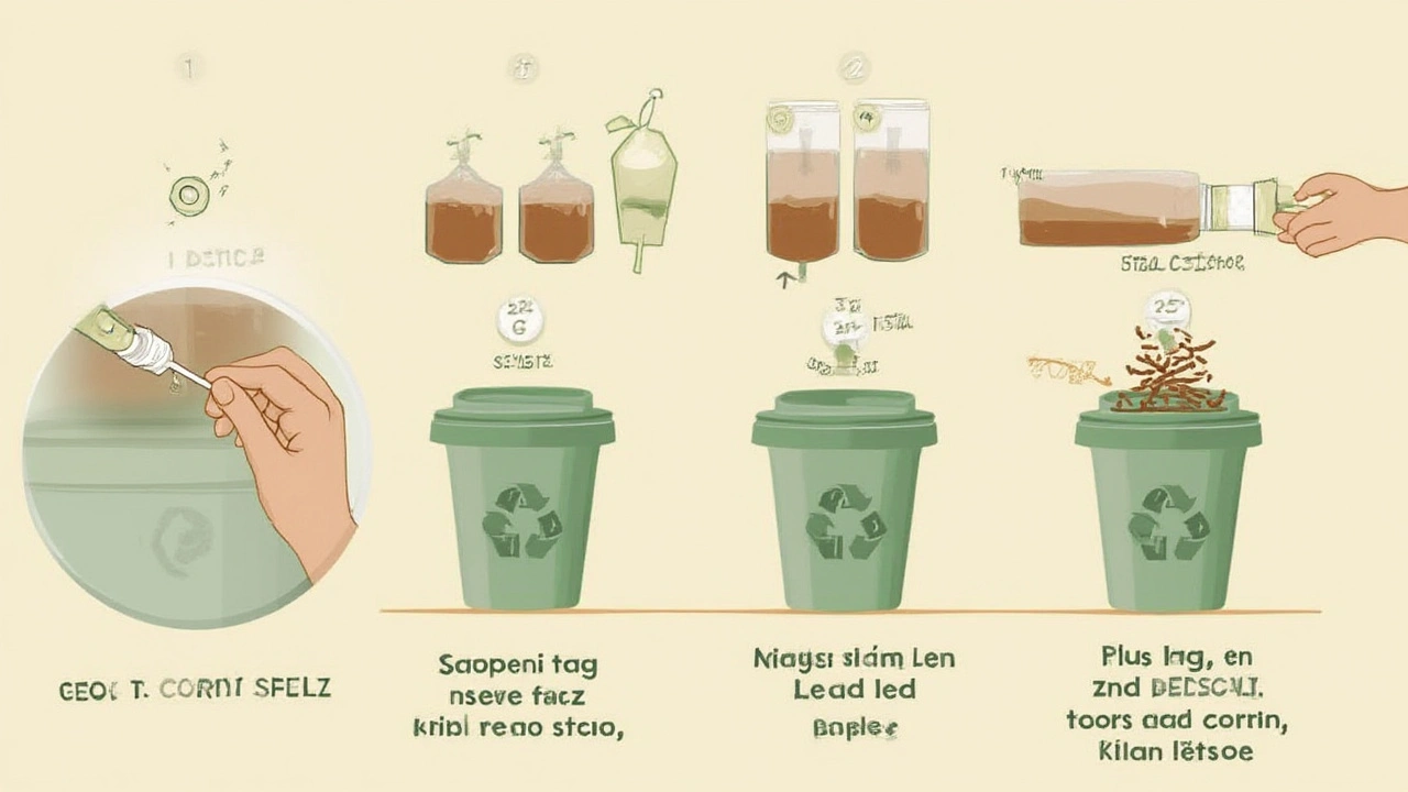 Kam s čajovými sáčky, pokud nejsou kompostovatelné