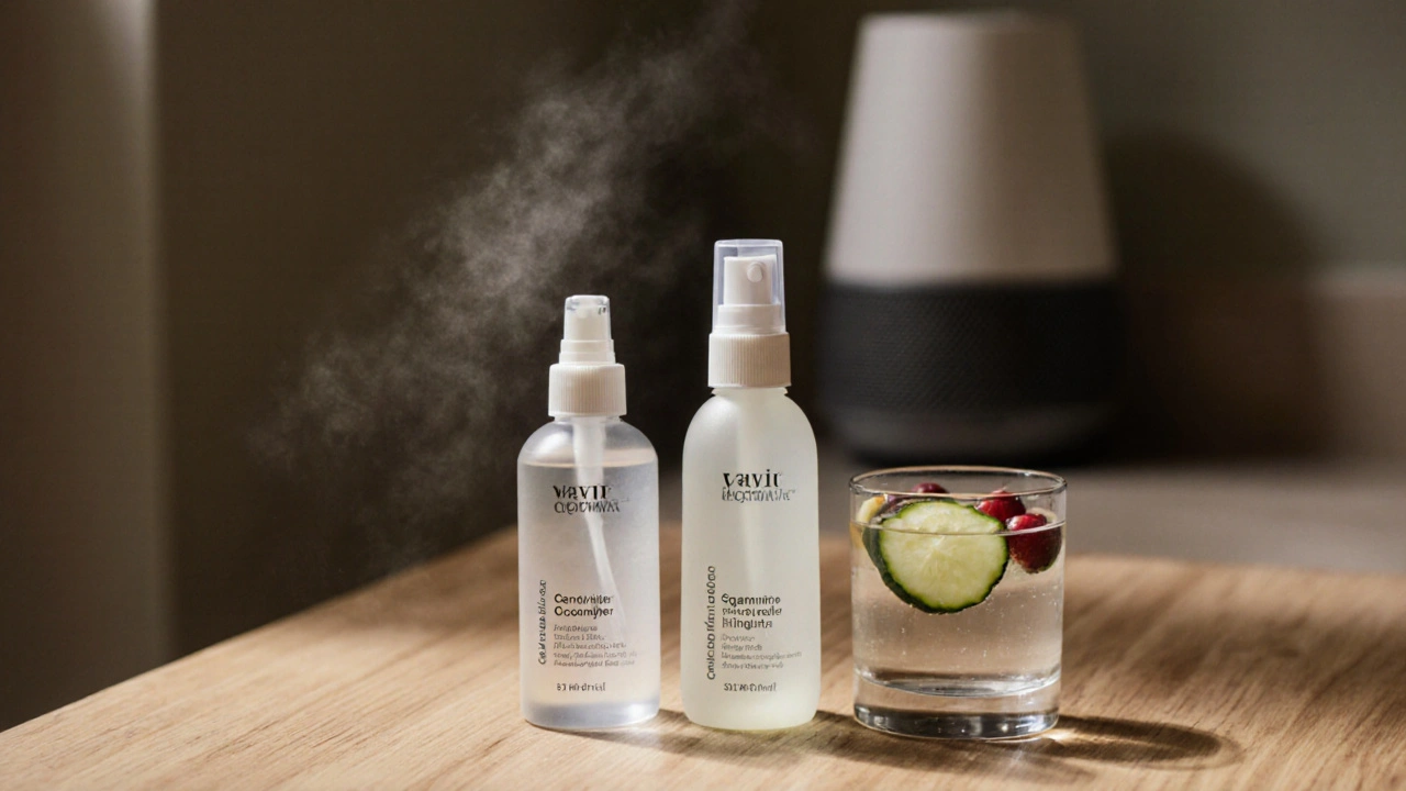 Minimální péče o pleť s tonikem, krémem a infuzí okurky a třešně.