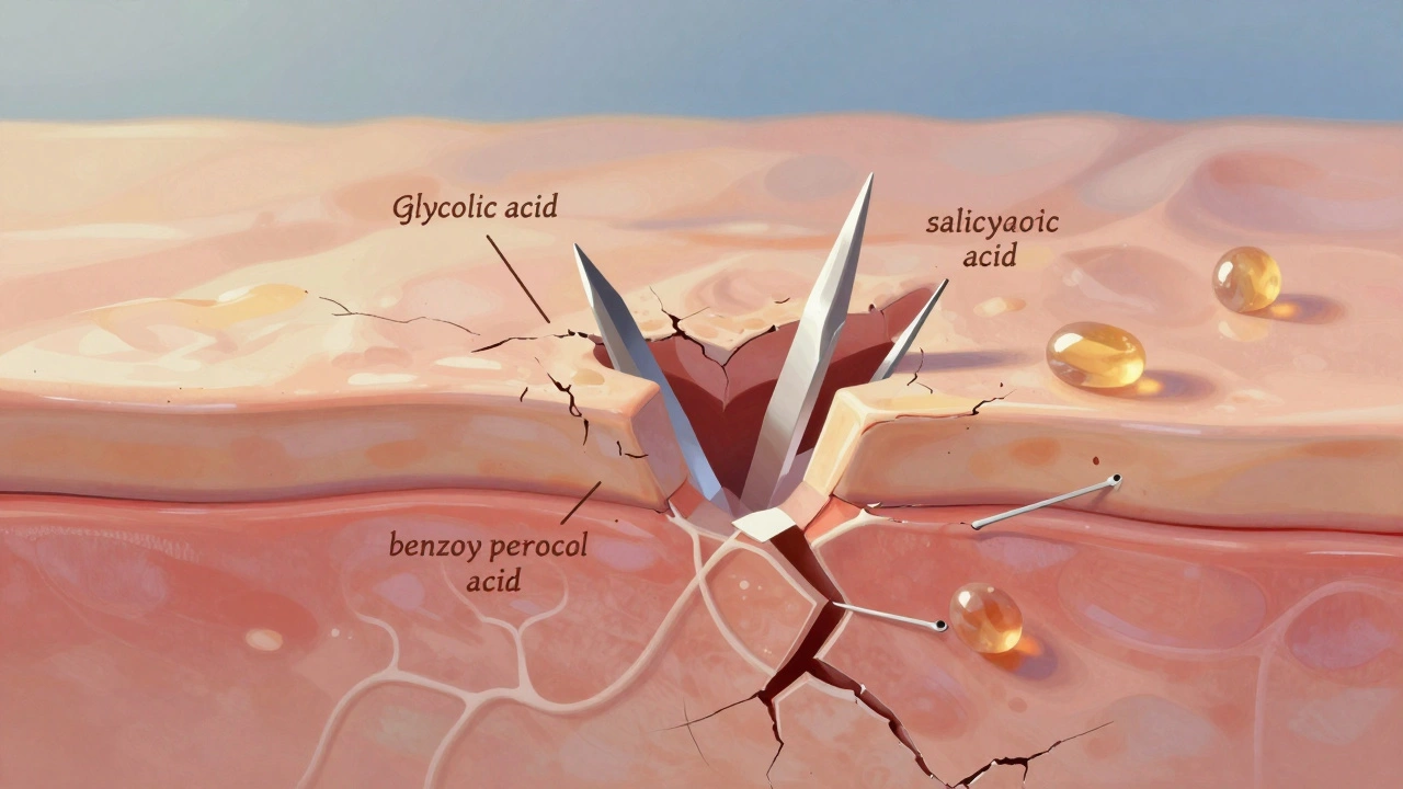 Poškozená kůže jako rozbité keramické povrchy, které se pomalu hojí pomocí ceramidů a hyaluronové kyseliny.