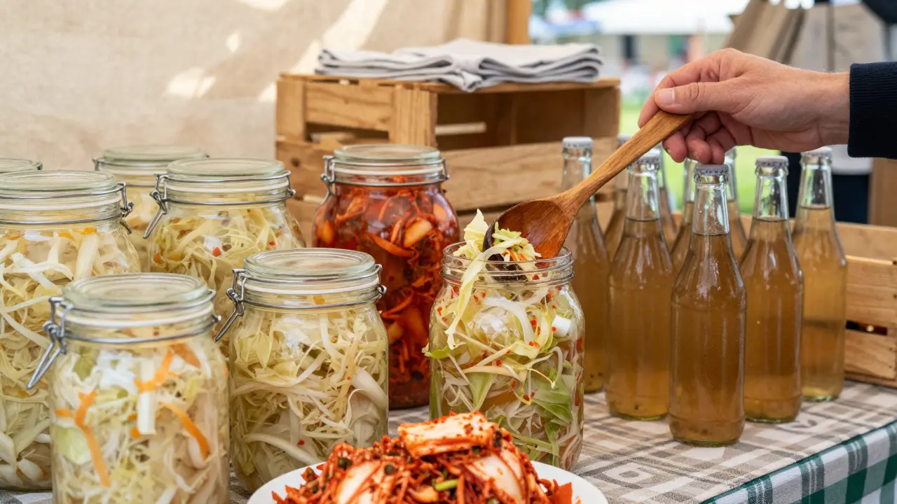 Tradiční kvasené potraviny na českém trhu v skleněných nádobách