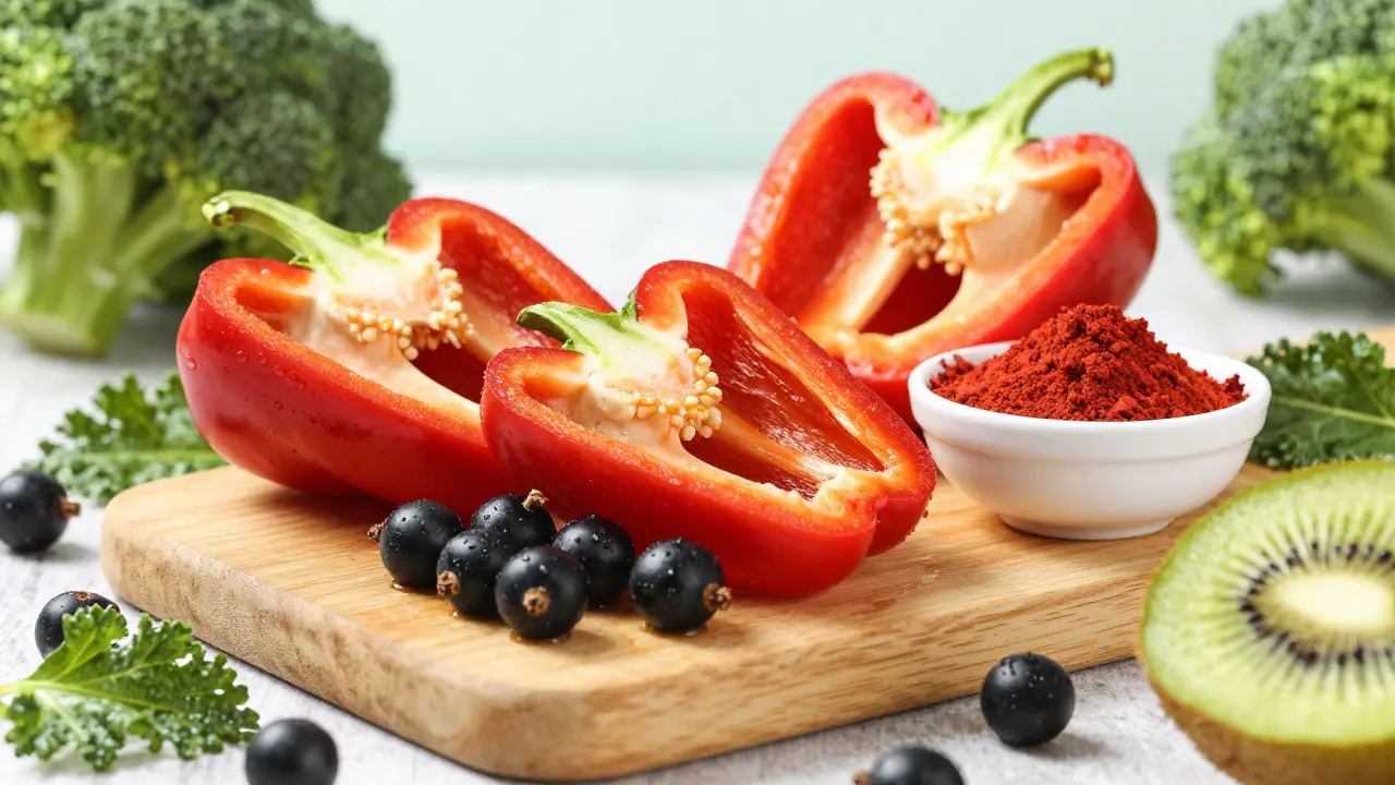 V jakých potravinách je nejvíce vitamínu C? Nejlepší zdroje pro imunitu a energii