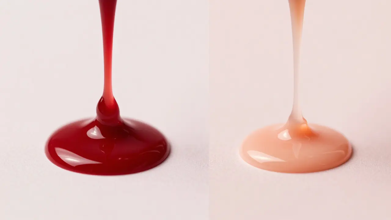 Srovnání tloušťky a textury gel laku a Shellacu