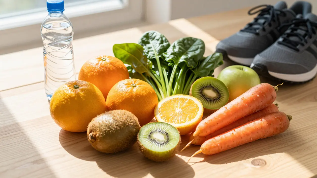 Čerstvé ovoce, zelenina a voda jako podpora detoxikace a zdraví