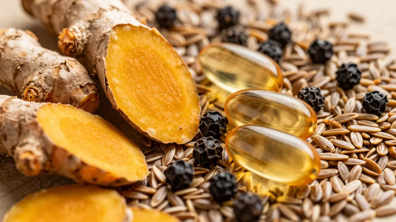 Kurkuma, pepř a omega-3 jako protizánětlivé látky